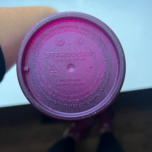Starbucks Radiant Purple Tumbler. 24 ounce  Tumbler cup with straw. - Picture 2 of 3